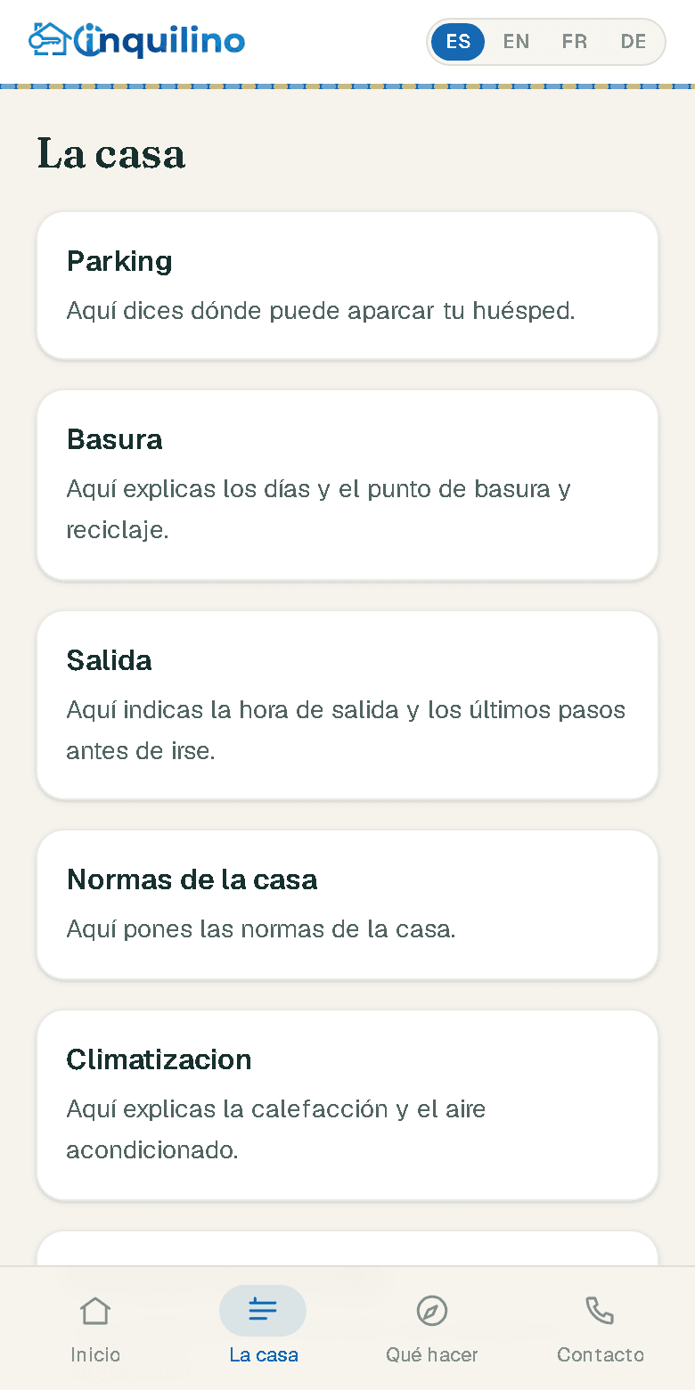 El manual de la casa, con fotos y vídeos